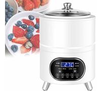 LHUITUI 8L/12L Máquina Automática Comercial De Fermentación De Yogurt, Máquina De Fermentación Multifuncional, Fermentador Multifuncional De 360°, Fermentación A Temperatura Constante 360° White-12L