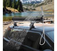 LHUITUI Ducha De Camping para Coche, Ducha Solar Portátil para Camping, Kit De Ducha Portátil para Camping, Material PVC, con Tornillos De Equilibrio Y Pies Metálicos 7.93加仑/30升