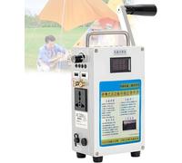 LHUITUI Generador Manual De Energía De Emergencia, Generador Portátil De Manivela, Generador De Emergencia para Exteriores, 110V / 220V, 3 Tipos Fuente Alimentación, Luz Emergencia LED 发电机+控制器