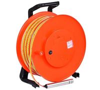 LHUITUI Medidor de Nivel de Agua, Sonda para Pozos con Cinta Graduada 50m | Graduación 1 mm, Repetibilidad ≤2 mm, LED y Zumbador, Longitudes 10-300 m para Pozos, Sondeos y Piezómetros