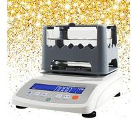 LHUITUI Medidor Digital Densidad Sólidos, Medidor Densidad Platino Metal Precioso, Probador Pureza Y Densidad Oro, Precisión De Pesaje 0.01g 0.005g, Interfaz RS232, con Pantalla LCD MDJ-600A