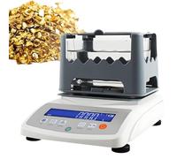 LHUITUI Medidor Electrónico Digital Pureza Oro, Detector Contenido Pureza Oro, Medidor Densidad Sólidos Electrónico, Rango De Densidad 0,001~99,999 g/cm³, Precisión De Pesaje 0.01g 0.005g MDJ-300A