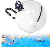 LHUITUI Pelota Inflable Caminar sobre El Agua, Pelota Zorb Inflable con Cremallera, Pelota Caminar sobre El Agua, Buen Sellado, 3.5m³/Min, para Entretenimiento Acuático En Piscina 透明-2米