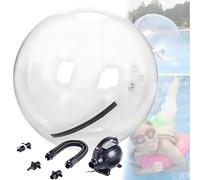 LHUITUI Pelota Zorb Inflable con Cremallera, Pelota para Caminar sobre El Agua, Pelota Inflable para Caminar sobre El Agua, PVC 0.18mm, Capacidad De Carga 396lbs 180kg, Buen Sellado 定制颜色-2.5米