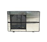 lhx La Cubierta Protectora de la Unidad Exterior del Aire Acondicionado Exterior Acolchada de Tres Capas de Doble Cara Blanca y Plateada aísla y bloquea eficazmente el Polvo (Size : 100x80x43cm)