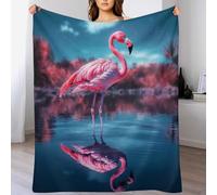 LHXLHXX Flamenco - Manta polar de franela, franela para cama, se puede utilizar como sábanas, funda de sofá, 150 x 200 cm