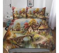 LHXLHXX Paradies Ropa de cama con estampado 3D, funda nórdica de microfibra, 3 piezas, con funda de almohada, para adultos, adolescentes y niños, funda nórdica doble (200 x 200 cm)