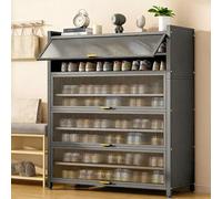 LHXLSH Almacenamiento De Zapatos De Metal, Organizador De Zapatos Estrechos, Organizador Vertical para Organizar Zapatos, Organizador De Zapatero(60 * 149cm/23.6 * 58.7in)