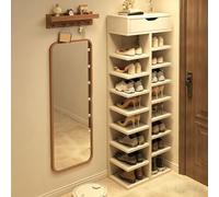 LHXLSH Almacenamiento de Zapatos de Metal, Organizador de Zapatos Estrechos, Zapatero Multifuncional, Organizador Vertical para organizar Zapatos(Yellow,127cm/50in)