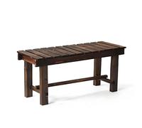 LHXLSH Banco De Jardín, Banco Madera Rustico Pequeño, De Doble Asiento De Ocio, Resistente A La Intemperie Banco De Terraza, para Patio Terraza Balcón(90 * 35 * 40cm/35.4 * 13.7 * 15.7")