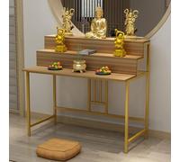 LHXLSH Mesa De Altar Personal De Santuario, Mesa De Altar Independiente, Mesa De Puja De 3 Niveles, Guanyin Y Guan Gong, Mesa De Incienso(Yellow,100 * 66cm/39.4 * 26in)