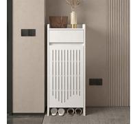 LHXLSH Organizador Vertical para Organizar Zapatos, Simple Y Moderno, Zapatero Multifuncional, Organizador Vertical Zapatos, Zapatero De Entrada(White,35CM/13.8IN)