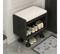 LHXLSH Organizador Vertical Zapatos, Estante De Almacenamiento De Zapatos para La Entrada, Almacenamiento De Zapatos De Metal, Simple Y Moderno(Black,63.5cm/25in)