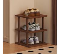 LHXLSH Organizador Vertical Zapatos, Simple y Moderno, multifunción Zapatero de Madera, Simple y Moderno, Entrada, Pasillo, Zapatero, Ahorro de Espacio(38cm/15in)