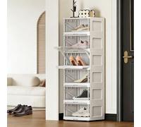 LHXLSH Soporte Organizador Vertical De Zapatos, Zapatero Giratorio De 90 Grados, Zapatero Multifuncional, Ahorro De Espacio, Adecuado para Zapatos De Talla 41 O Inferior(34.1 * 120.9cm/13.4 * 47.2in)