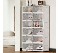LHXLSH Soporte Organizador Vertical De Zapatos, Zapatero Giratorio De 90 Grados, Zapatero Multifuncional, Ahorro De Espacio, Adecuado para Zapatos De Talla 41 O Inferior(68.2 * 120.9cm/26.9 * 47.2in)