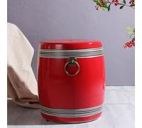 LHXLSH Taburete De Tambor De Cerámica para Jardín, Taburete De Tambor Hecho A Mano, Taburetes De Jardín De Estilo Chino, para Interior Y Exterior(Red 2)