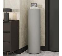 LHXLSH Zapatero Giratorio Vertical, Soporte De Metal Moderno para Espacios Pequeños, Estante para Zapatos De Carrusel Redondo para Pasillo, Dormitorio Y Entrada(Grey,39 * 105CM/15.4 * 41.3IN)