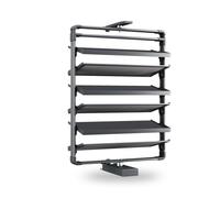 LHXLSH Zapatero Vertical Giratorio De 360°, Almacenamiento De Zapatos De Metal, Multifunción, Armario Giratorio Multifuncional, Organizador De Zapatero(Grey,6 Tier/H43-50.8in)