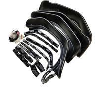 LHyfA Embellecedor De Arcos De Rueda para Wrangler JK 2007-2017,Aletas Arco Delanteras Y Traseras Embellecedor Tiras contra Salpicaduras