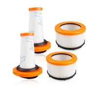 LHYNEE Recambios para filtros de aspirador para Rowenta X-FORCE FLEX 9.60 y X-NANO ESSENTIAL RH20xx RH2078 RH2037 RH2038 RH2039 RH20C2, 2 Filtros de espuma + 2 Filtros de motor para ZR009010, ZR009012