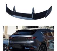 LHZPGC Alerones de Techo Traseros de Coche para Mazda 3 Hatchback 2010-2022, alerón Superior Trasero, alerones de Kit de carrocería,A-Black