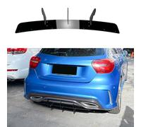 LHZPGC Parachoques Trasero del Coche difusor de Labios Splitter para Mercedes Benz A Class W176 2016-2018 AMG Line, Body Kit de Escape Splitter Spoiler, ABS