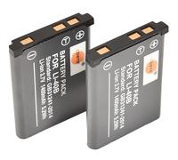 LI-40B LI-42B DSTE DE 3.7V (2-Pack) Batería de repuesto compatible con cámaras Fuji NP-45, Kodak KLIC-7006 LB-012, Olympus IR-300 FE-150 Stylus 700 TG-310 X-Series