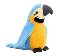 Li Felike Parrot Companion, Acción De Ala De Aleteo, 22x12x12cm, Juguete De Loro Chirring, Felpa Electrónica De Pájaros, Diversión Interactiva De Audio, Para Niños Pets Party Play Desk Decoration Shel