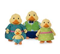 Li’l Woodzeez B.- Woodzeez-QUICKQUACK Duck Family-5 PCS (4 Characters, 1 Book) Animal Li'L, Multicolor (Branford Ltd. WZ6698SZ)
