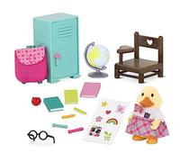 Li’l Woodzeez Conjunto Escolar con Personaje de Patito y Accesorios
