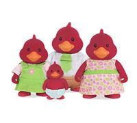Li’l Woodzeez Familia de cardenales Tailfeather con Libro de Cuentos