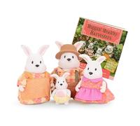 Li’l Woodzeez Familia de Conejos Hoppingood con Libro de Historias