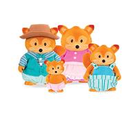 Li’l Woodzeez Familia de Zorros Tippytail, con Libro de Cuentos