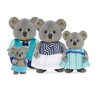 Li’l Woodzeez Familia Koala de Canberra, con Libro de Cuentos | Juego de 5 piezas con 4 figuras de koala y 1 libro de cuentos para el juego de imitación, Familia Koala, 3 años y +