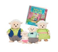 Li’l Woodzeez Familia de ovejas Snipadoodles con Cuento y 4 Figuras
