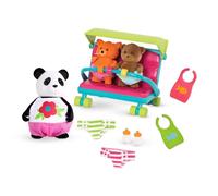 B. Li'l Woodzeez - Pequeño Juego de Figuritas - Estatuilla de Bebé - Set Babysitter para Niños - 3 Años +