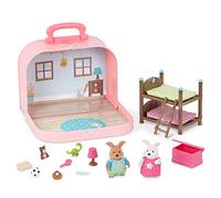 Li’l Woodzeez Travel Suitcase Bunk Beds Playset, Multicolor (Maison Battat Inc. WZ6809Z)