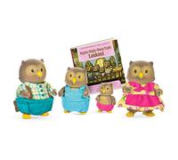 Li’l Woodzeez WhoosWhoo Owl Family, Familia de búhos con Cuento