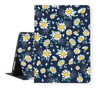 LI-Love Case for iPad A16 11 Inch 2025 (11th Gen), iPad 10th Generation 10.9 Inch 2022, Soft TPU Daisy Folio Stand Cover Adjustable Angles Auto Wake Sleep Smart Case