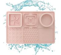 Li? Mat, Almohadilla para lamer con ventosas. Alfombrilla de alimentación Lenta de Silicona para tazón lamer tazón para lamer, Seguro y Reutilizable para Perros, Gatos, Mascotas Devilish