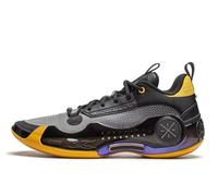 Li-Ning Hombres Profesionales Zapatos de Baloncesto Antideslizantes con absorción de Golpes Calzado de Basquetbol para Hombre Way of Wade 10 Series Jersey Negro EU 42 1/3