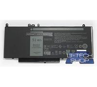 LI-TECH Batería Compatible 6400 mAh para código del 451-BBLK 6 Celdas Negro Ordenador 45 WH