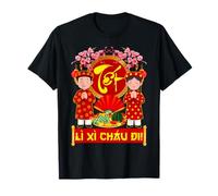 Li XI Chau Di Chuc Mung NAM Moi Año Nuevo Vietnamita Tet Kids Camiseta