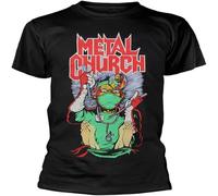 LI XIAOYA Metal Church Fake Healer T Shirt Fit Casual Graphic Short Sleeve Tops Black XXL