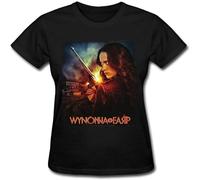 LI XIAOYA MINGLING Comics Wynonna EARP T Shirt Fit Casual Graphic Short Sleeve Tops Black L