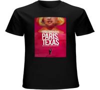 LI XIAOYA Paris Texas Film 80s Wim Wenders Vinta Poster Retro Mens T-Shirt Unisex Mens Tees Black L