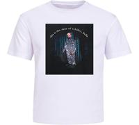 LI XIAOYA Robert Pattinson This is The Skin of A Killer Funny T-Shirt Twilight Mens Tees White M