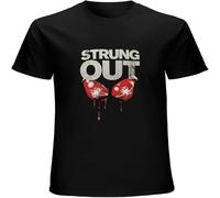 LI XIAOYA Strung out Contenders Gloves Men's Slim Fit T-Shirt Black S