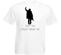 LI XIAOYA The Breakfast Club Simple Minds 'Don't You Forget About Me 80s Movie T-Shirt White M